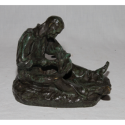 Bronze " l'Aiguiseur De Faux " Signé Dalou 1838-1902