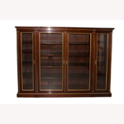 Bibliothèque Quatre Portes En Acajou Et Bronze Doré Circa 1860