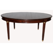 Table De Salle à Manger En Acajou Estampillée Krieger De Style Louis XVI
