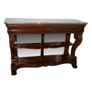 Grande Console à Crosses En Acajou époque Restauration