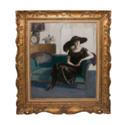 Femme Brune Au Divan Marcel Cosson 1878-1956