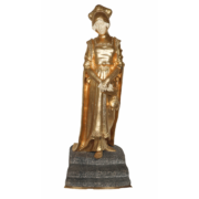 Bronze chryséléphantine époque art déco Dominique ALONZO