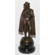 Bronze "le Joueur De Flûte" Signé Calmels 1822-1906