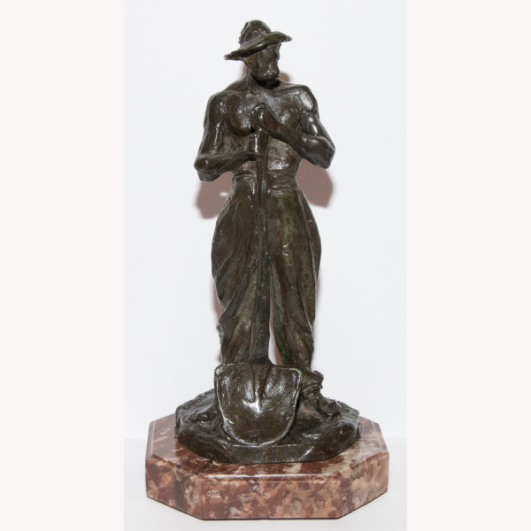 Le Terrassier En Bronze Signé Dalou 1838-1902