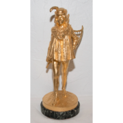 Ménestrel En Bronze Doré E Frémiet 1824-1910