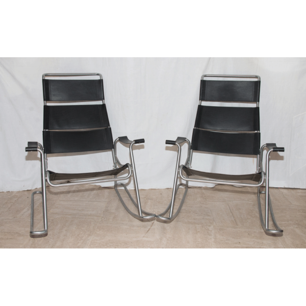 Paire de fauteuils à bascule Marcel Breuer 1950