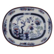 Grand plat en porcelaine Copeland 1860-1880