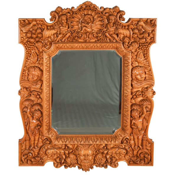 Miroir sculpté style régence milieu XXe