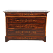 Commode en palissandre et citronnier époque Charles X