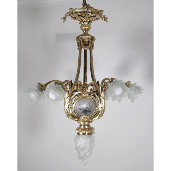 Lustre en bronze doré A Delafontaine époque Napoléon III