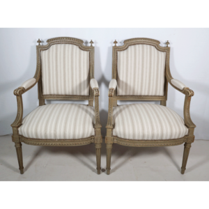 Paire de Fauteuils à la Reine Style Louis XVI fin XIXe