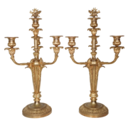 Paire de chandeliers d'époque Napoléon III