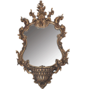 Miroir Italien en bois doré époque 1900