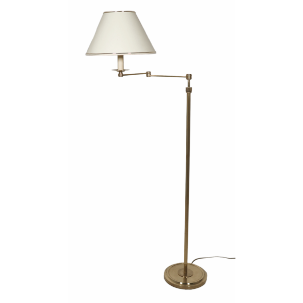 Lampadaire liseuse en bronze doré Maison Baguès, années 1970