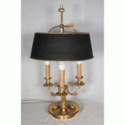 Lampe bouillotte en bronze doré époque Louis XVI