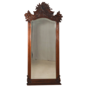 Grand miroir de style Louis XV en tilleul fin XIXe siècle