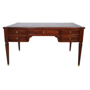 Bureau plat double face à tirettes, style Louis XVI, début XXe siècle.