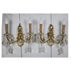 Paire d’appliques en bronze doré époque restauration
