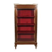 Vitrine en acajou et laiton style Louis XVI fin 19ème siècle