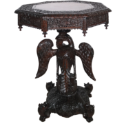 Guéridon de Birmanie en bois sculptée circa 1870