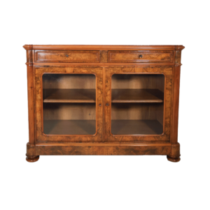 Vitrine en noyer époque Napoléon III