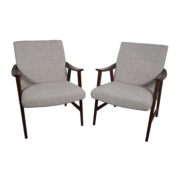 Paire de fauteuils Scandinave Dokka Mobler années 60
