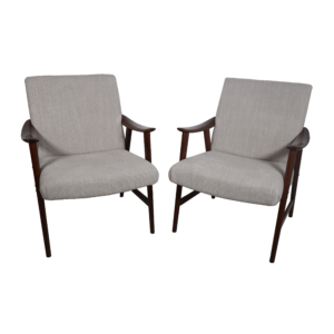 Paire de fauteuils Scandinave Dokka Mobler années 60