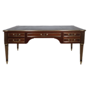 Grand bureau Plat à Tirettes Style Louis XVI début XIXe Siècle